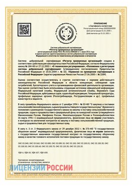 Приложение к сертификату для ИП Нижнеудинск Сертификат СТО 03.080.02033720.1-2020
